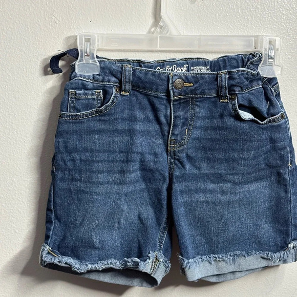 Cat & Jack Girls Denim Midi‎ Super Stretch Shorts Size L(10/12). - Picture 2 of 6